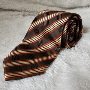 Valerio Garati Brown Striped Tie